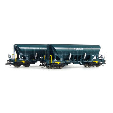 Set dvou výsypných vozů Faccns, Enercon GmbH, VI. epocha, TT, jednorázová série, Tillig 01113 E