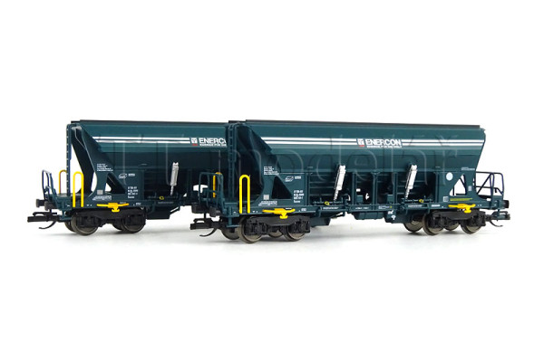 Set dvou výsypných vozů Faccns, Enercon GmbH, VI. epocha, TT, jednorázová série, Tillig 01113 E Set dvou výsypných vozů Faccns, Enercon GmbH, VI. epocha, TT, jednorázová série, Tillig 01113 E