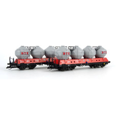 Set dvou vozů na sypké látky Uacs 451.1, „BETONIKA spol. s.r.o." V. epocha, TT, Tillig 01115 Set dvou vozů na sypké látky Uacs 451.1, „BETONIKA spol. s.r.o." V. epocha, TT, Tillig 01115