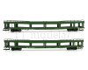 Set dvou vozů DDm pro přepravu automobilů, DR, IV. epocha, TT, Tillig 01135