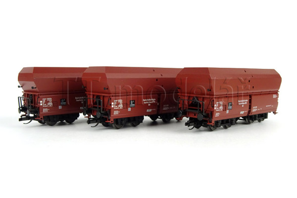 Set tří samovýsypných vozů řady OOt s vyvýšenou korbou, DRG, II. epocha, TT, Tillig 01138