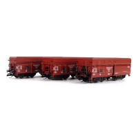 Set tří samovýsypných vozů řady OOt se sníženou korbou, DRG, II. epocha, TT, Tillig 01139