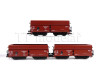 Set tří samovýsypných vozů řady OOt se sníženou korbou, DRG, II. epocha, TT, Tillig 01139 Set tří samovýsypných vozů řady OOt se sníženou korbou, DRG, II. epocha, TT, Tillig 01139