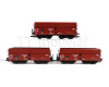 Set tří samovýsypných vozů řady OOt se sníženou korbou, DRG, II. epocha, TT, Tillig 01139 Set tří samovýsypných vozů řady OOt se sníženou korbou, DRG, II. epocha, TT, Tillig 01139