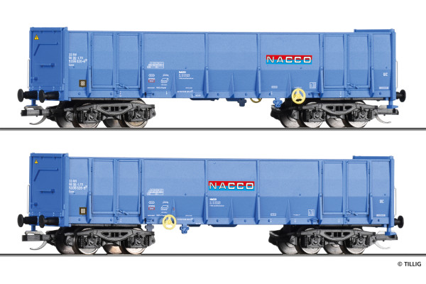 Set dvou otevřených vozů Eaos, Nacco, VI. epocha, TT, Tillig 01142 Set dvou otevřených vozů Eaos, Nacco, VI. epocha, TT, Tillig 01142
