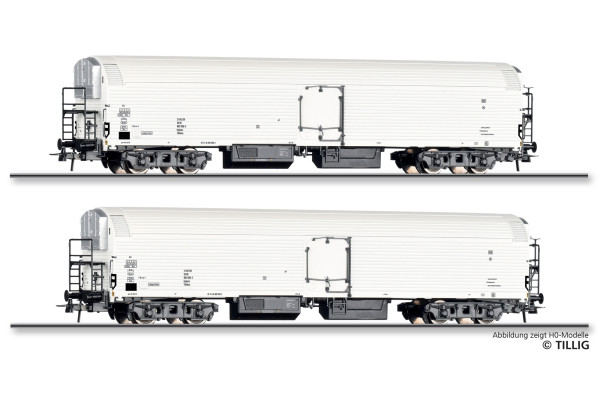 Set dvou chladírenských vozů Iaghqrs, DR, IV. epocha, TT, Tillig 01144