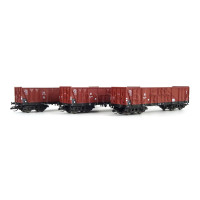 Set tří otevřených vozů OOr "Grundstoff-Industrie-Pendel", 2. díl, III. epocha, TT, Tillig TT Club 2026, Tillig 502799