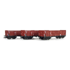 Set tří otevřených vozů OOr "Grundstoff-Industrie-Pendel", 2. díl, III. epocha, TT, Tillig TT Club 2026, Tillig 502799