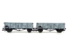 Set dvou otevřených vozů Om "VEB Eisenwerke West", DR, III. epocha, TT, Tillig TT Club 2026, Tillig 502800