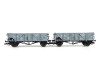 Set dvou otevřených vozů Om "VEB Eisenwerke West", DR, III. epocha, TT, Tillig TT Club 2026, Tillig 502800