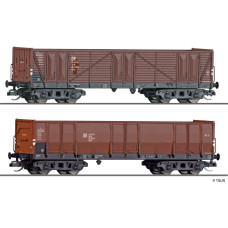 Set dvou otevřených nákladních vozů OOmu, s nákladem šrotu, IV. epocha, TT, Tillig TT Club 2027, Tillig 502905