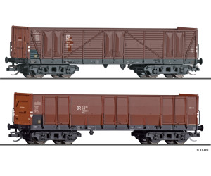 Set dvou otevřených nákladních vozů OOmu, s nákladem šrotu, IV. epocha, TT, Tillig TT Club 2027, Tillig 502905