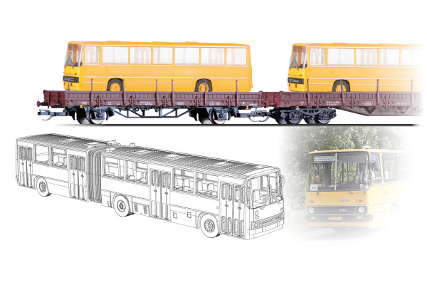 Set nákladních vozů "Ikarus Transport", IV. epocha, TT, Tillig TT Club 2027, Tillig 502906
