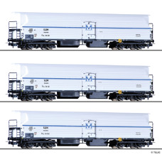 Set tří chladících vozů FKM 4, BDŽ, III. epocha, H0, Tillig 70041