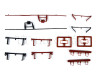 Set dvou kotlových vozů řady Zans, GATX, VI. epocha, H0, Tillig 70069