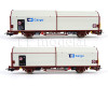 Set dvou krytých vozů Laails 142.1 s posuvnou stěnou, ČD Cargo, VI. epocha, H0, Tillig 70078