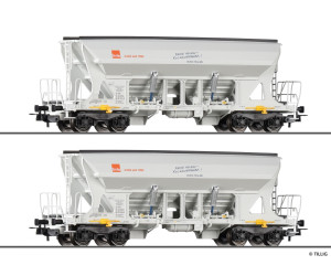 Set dvou výsypných vozů řady Faccns, HVLE, VI. epocha, H0, Tillig 70086