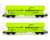 Set dvou vozů pro přepravu obilí, CZ-interfracht, VI. epocha, TT, Arnold HN9759