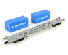 Set dvou kontejnerových vozů se třemi kontejnery Maersk, VI. epocha, TT, Arnold HN9765 Set dvou kontejnerových vozů se třemi kontejnery Maersk, VI. epocha, TT, Arnold HN9765