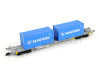 Set dvou kontejnerových vozů se třemi kontejnery Maersk, VI. epocha, TT, Arnold HN9765 Set dvou kontejnerových vozů se třemi kontejnery Maersk, VI. epocha, TT, Arnold HN9765