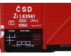 Set dvou krytých vozů Zt "Bremen", ČSD, III. epocha, limitovaná série pro Kolmar, TT, Haedl 0115017