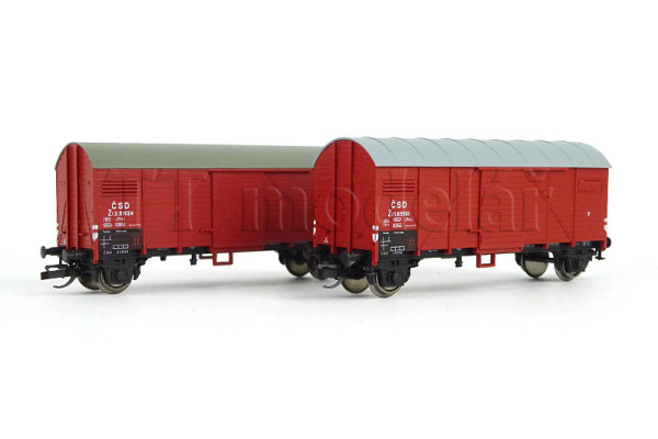 Set dvou krytých vozů Zt "Bremen", ČSD, III. epocha, limitovaná série pro Kolmar, TT, Haedl 0115017