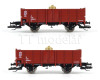 Set tří otevřených vozů ložených zvony, DR, IV. epocha, TT, jednorázová série, Haedl 115514-01