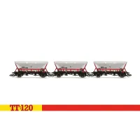 Set tří krytých výsypných vozů EWS HFA, EWS, V. epocha, TT, Hornby TT6036
