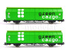 Set dvou vozů s posuvnými stěnami Hbillns-v, Green Cargo, VI. epocha, H0, Roco 6600114