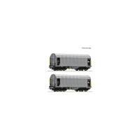 Set dvou vozů s posuvnou plachtou Shimmns, ČD, V.–VI. epocha, H0, Roco 6600144