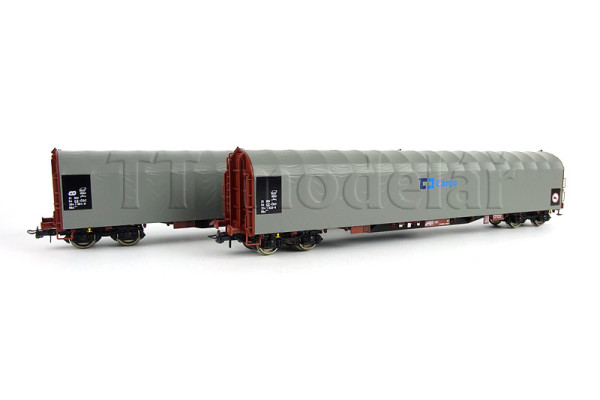 Set dvou vozů s posuvnou plachtou Rils, ČD Cargo, VI. epocha, H0, Roco 6600159