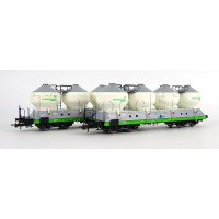 Set dvou nádobových vozů Uacs, ČD, V. epocha, H0, Roco 6600237