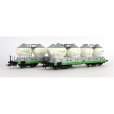 Set dvou nádobových vozů Uacs, ČD, V. epocha, H0, Roco 6600237