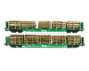 Set dvou klanicových vozů s nákladem dřeva, OnRail, VI. epocha, H0 Roco 6600319 Set dvou klanicových vozů s nákladem dřeva, OnRail, VI. epocha, H0 Roco 6600319