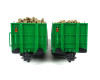 Set dvou klanicových vozů s nákladem dřeva, OnRail, VI. epocha, H0 Roco 6600319 Set dvou klanicových vozů s nákladem dřeva, OnRail, VI. epocha, H0 Roco 6600319