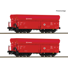 Set dvou samovýsypných vozů řady Fal, DB Schenker, VI. epocha, H0, Roco 6600326 Set dvou samovýsypných vozů řady Fal, DB Schenker, VI. epocha, H0, Roco 6600326