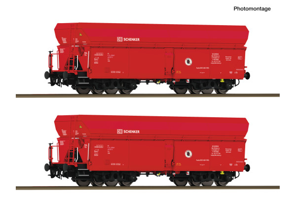 Set dvou samovýsypných vozů řady Fal, DB Schenker, VI. epocha, H0, Roco 6600326 Set dvou samovýsypných vozů řady Fal, DB Schenker, VI. epocha, H0, Roco 6600326