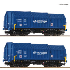 Set dvou vozů Shimmns s teleskopickými stěnami, PKP Cargo, VI. epocha, TT, Roco 6680008-1