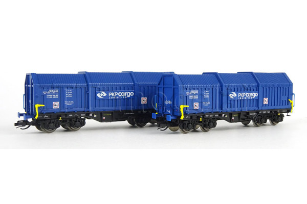 Set dvou vozů Shimmns s teleskopickými stěnami, PKP Cargo, VI. epocha, TT, Roco 6680008-1