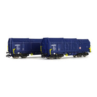 Set dvou vozů s posuvnými stěnami řady Shimmns, ZSSK Cargo, VI. epocha, TT, Roco 6680013 Set dvou vozů s posuvnými stěnami řady Shimmns, ZSSK Cargo, VI. epocha, TT, Roco 6680013