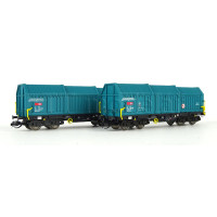 Set dvou vozů s posuvnými stěnami řady Shimmns, SBB, VI. epocha, TT, Roco 6680014 Set dvou vozů s posuvnými stěnami řady Shimmns, SBB, VI. epocha, TT, Roco 6680014