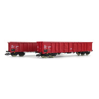 Set dvou otevřených vysokostěnných vozů řady Eas-u, ČSD, IV. epocha, TT, Roco 6680015