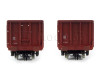 Set tří otevřených vysokostěnných vozů řady Eas, DR, patinované, IV. epocha, TT, Roco 6680017