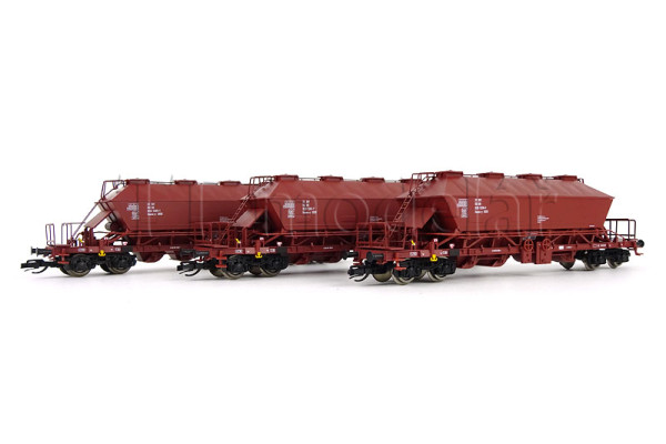 Set tří výsypných vozů řady Uaoos-y, DR, IV. epocha, TT, Roco 6680018