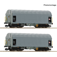 Set dvou vozů Shimmns s posuvnou plachtou, ČD Cargo, VI. epocha, TT, Roco 6680025