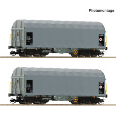 Set dvou vozů Shimmns s posuvnou plachtou, ČD Cargo, VI. epocha, TT, Roco 6680025