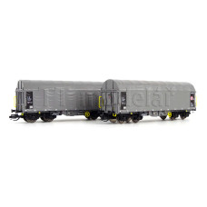 Set dvou vozů Shimmns s posuvnou plachtou, ČD Cargo, VI. epocha, TT, Roco 6680025