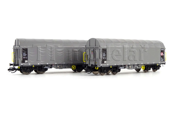 Set dvou vozů Shimmns s posuvnou plachtou, ČD Cargo, VI. epocha, TT, Roco 6680025