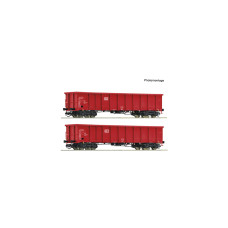 Set dvou otevřených čtyřosých vozů Eaons-x, DB AG, VI. epocha, TT, Roco 6680052 Set dvou otevřených čtyřosých vozů Eaons-x, DB AG, VI. epocha, TT, Roco 6680052