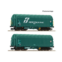 Set dvou vozů Shimmns s posuvnou plachtou, Mercitalia Rail, VI. epocha, TT, Roco 6680059